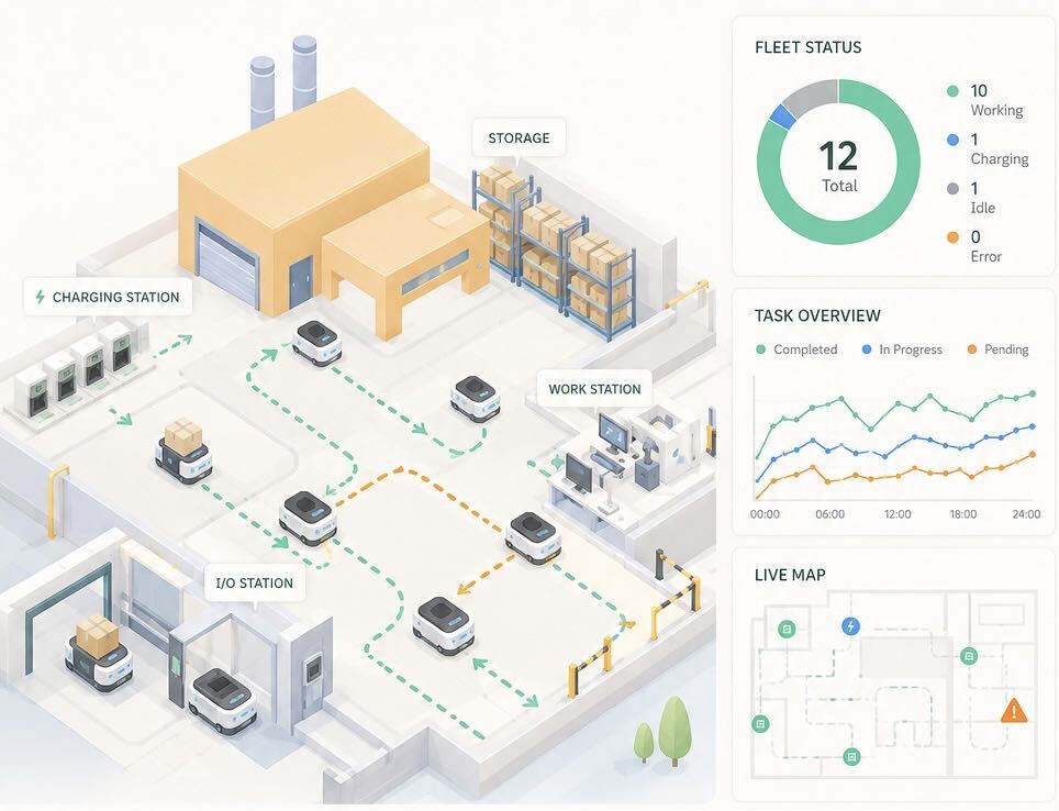 Fleet Management System (FMS) for AMRs preview